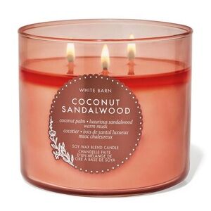 White Barn Coconut Sandalwood Candle NWT